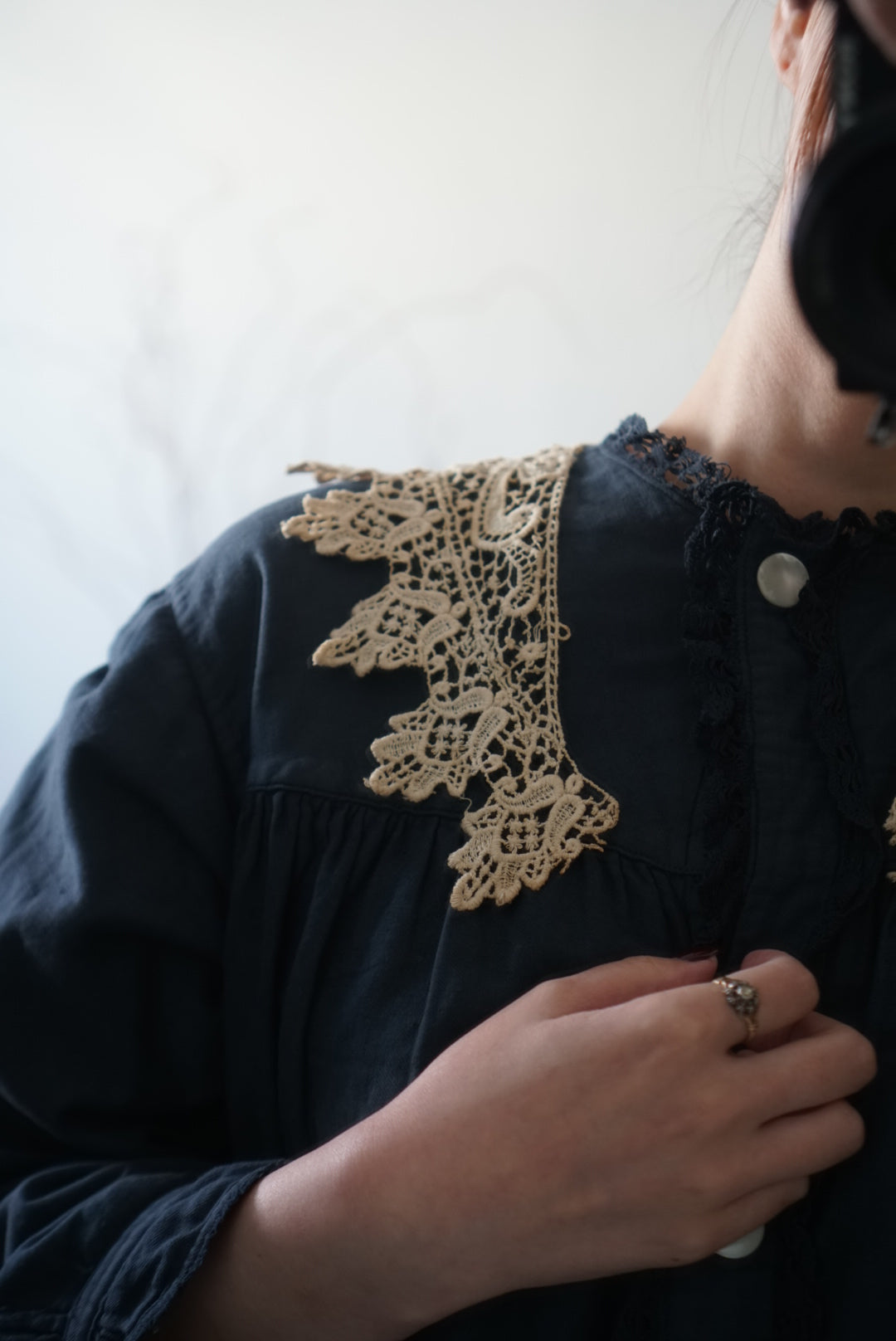 Victorian Floral Lace Collar