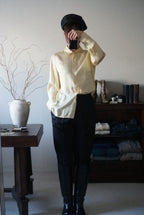 1980's Ivory Silk Shirt