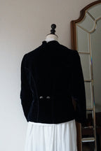1930's Blue Silk Velvet Jacket