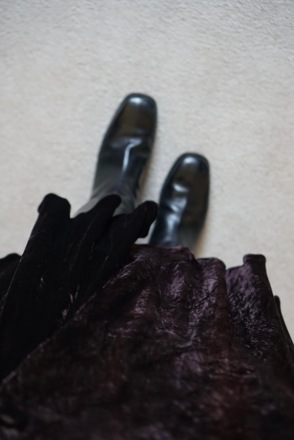 1900's Silk Velvet Tight Skirt