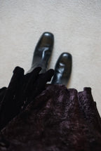 1900's Silk Velvet Tight Skirt