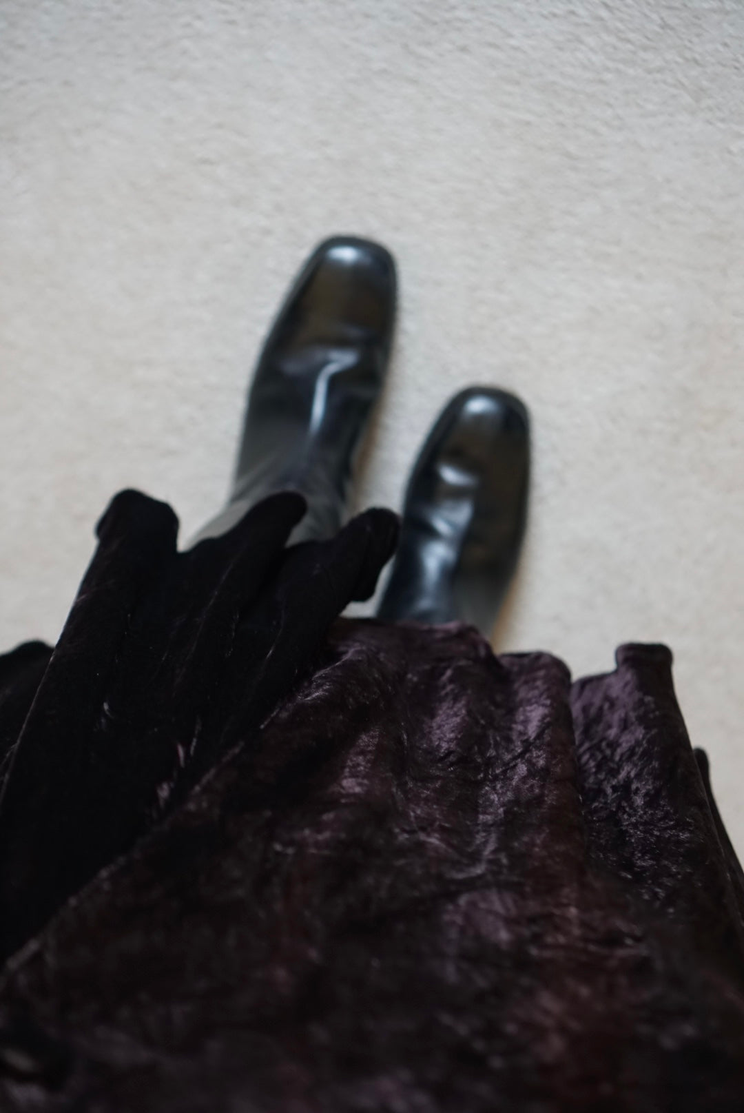 1900's Silk Velvet Tight Skirt