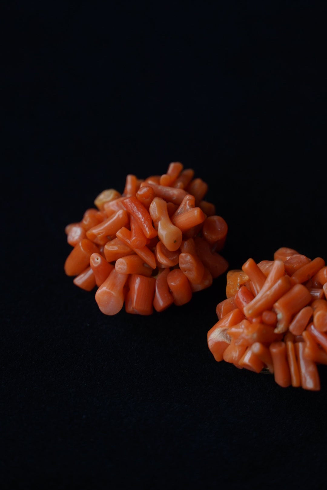 1950's Pink Coral Earrings