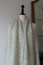 1960's Mint Green Mohair Big Scarf