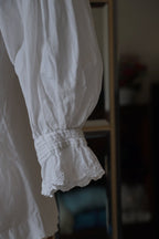 Antique French White Cotton Blouse