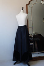 1950's Silk Velvet Leaf Skirt