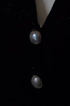 Vintage Black Silk Velvet Jacket