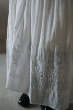 Edwardian Small Flower Embroidery Skirt