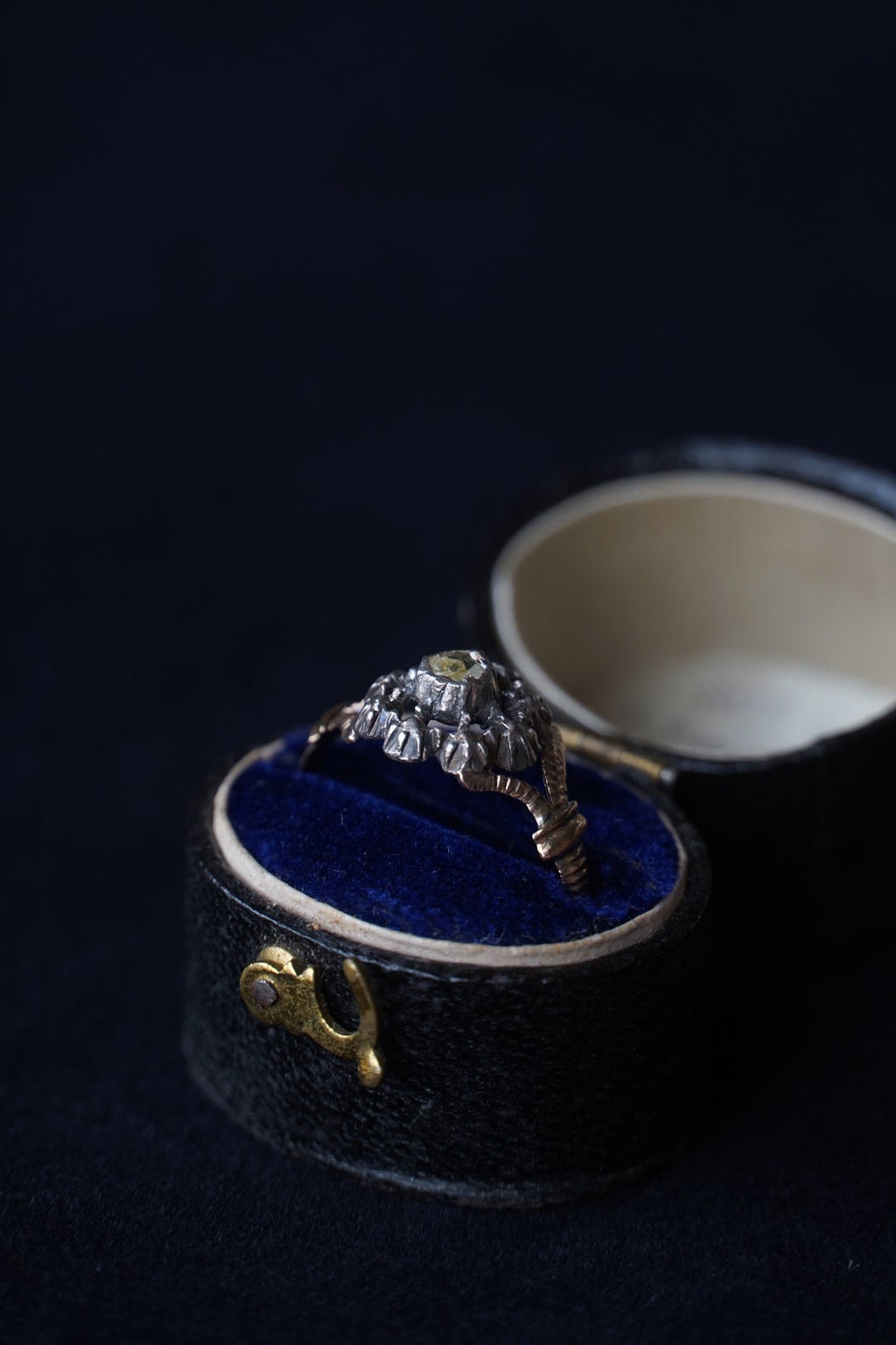 1850's Double Rose Cut Diamond Ring
