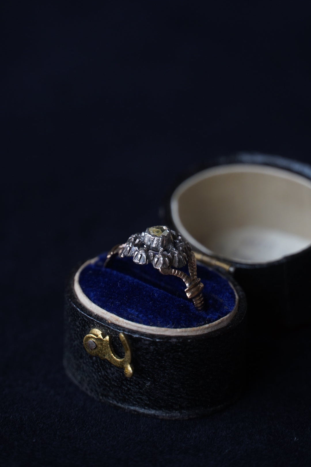 1850's Double Rose Cut Diamond Ring