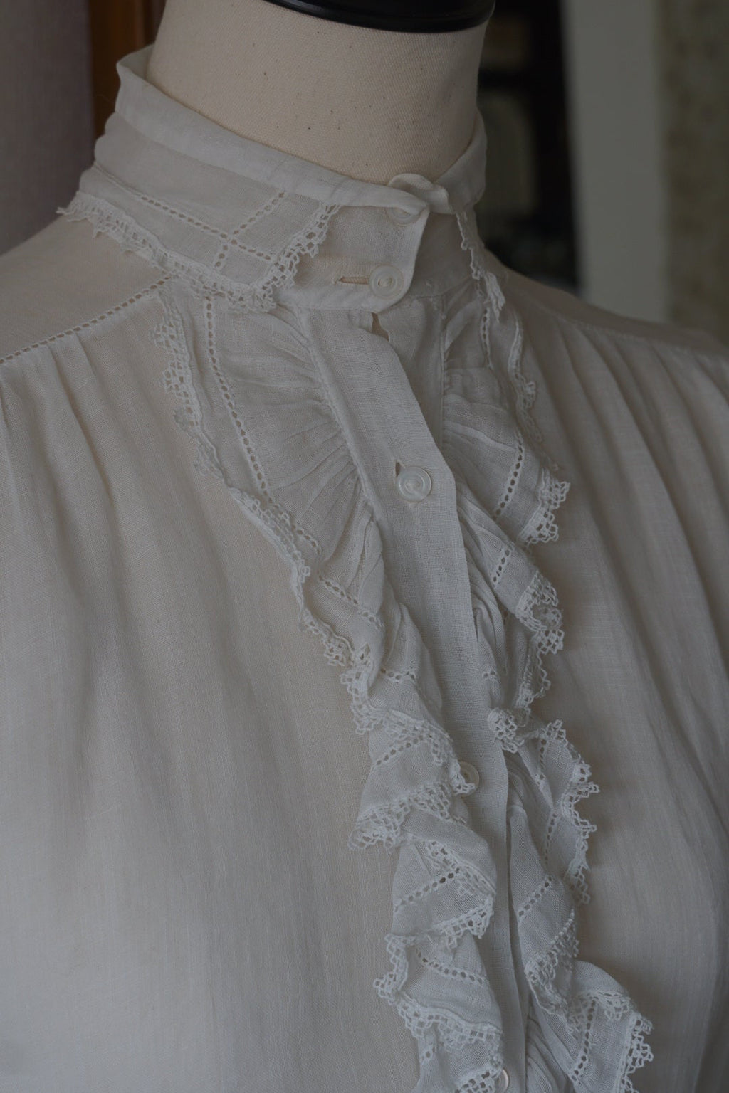 Edwardian Ruffle Front Blouse
