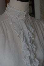 Edwardian Ruffle Front Blouse