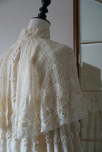Vintage Crochet Knit with Cape