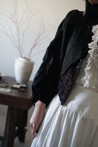1880's Beaded Jacket with Puff Sleeves