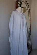 1930's Linen Cotton Long Dress