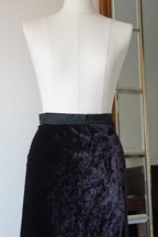 1900's Silk Velvet Tight Skirt