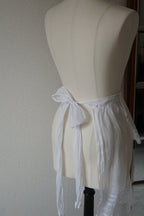 Antique White Cotton Apron