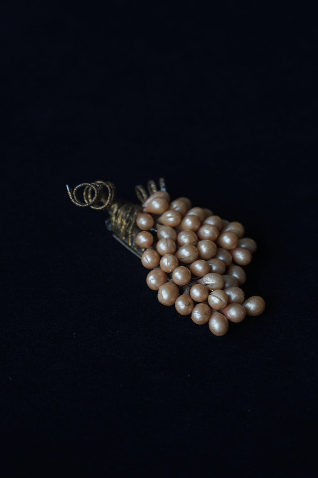 1950's Grape Pearl Dress Pin