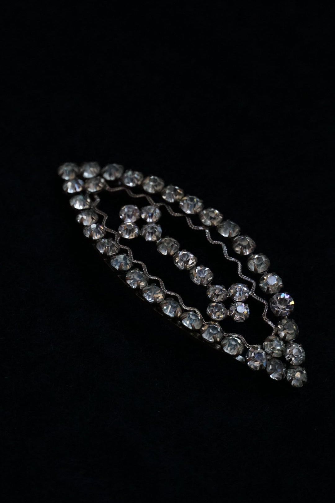 Vintage Czech Paste Glass Brooch