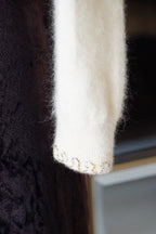 1950's Ivory Beaded Cardigan