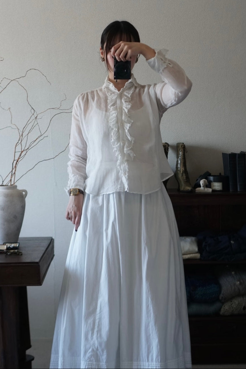 Edwardian Ruffle Front Blouse