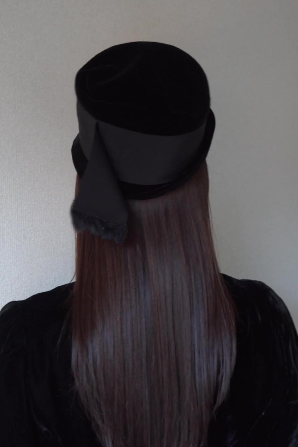 1960’s Black Velvet Bucket Hat
