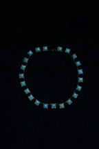 1920's Glass Robins Egg Faux Turquoise Necklace