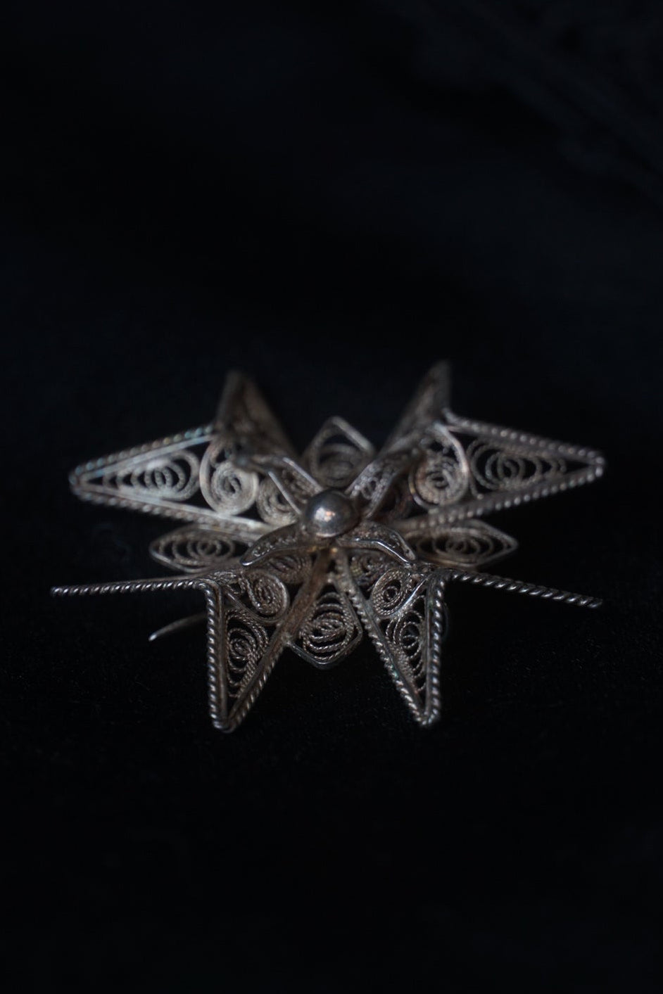 1920’s Silver Filigree Brooch