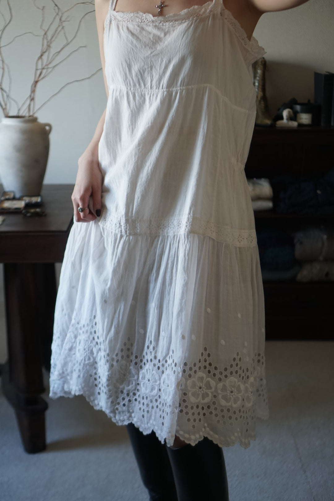 1910's Lace and Embroidery Nighty