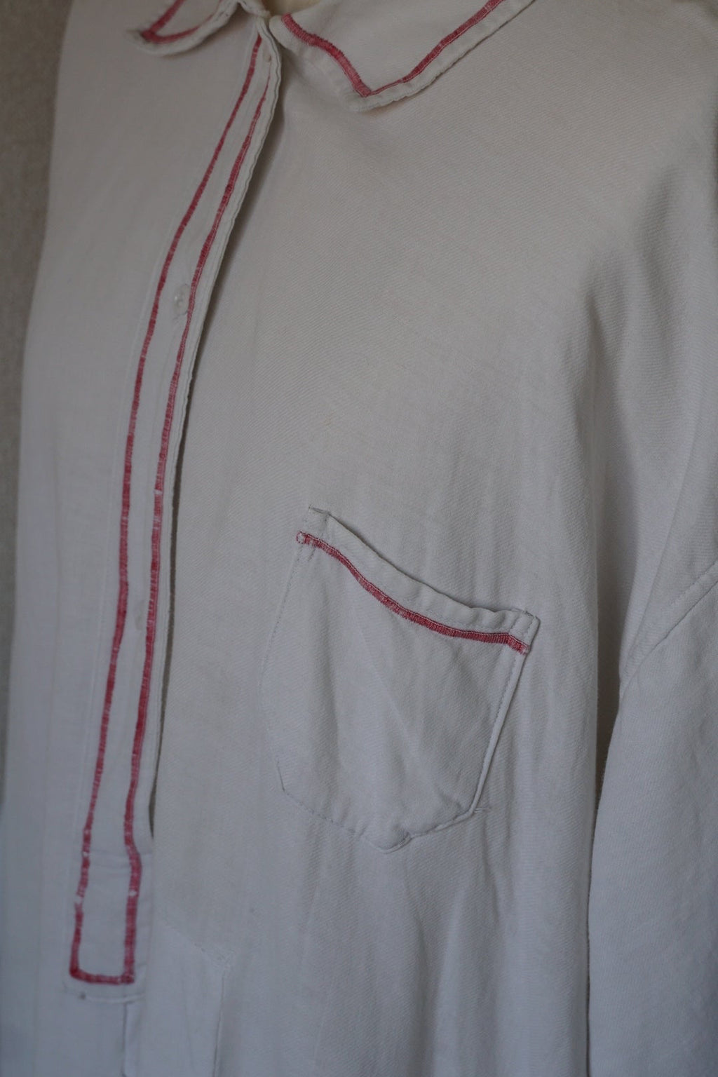 1930's Linen Cotton Long Dress