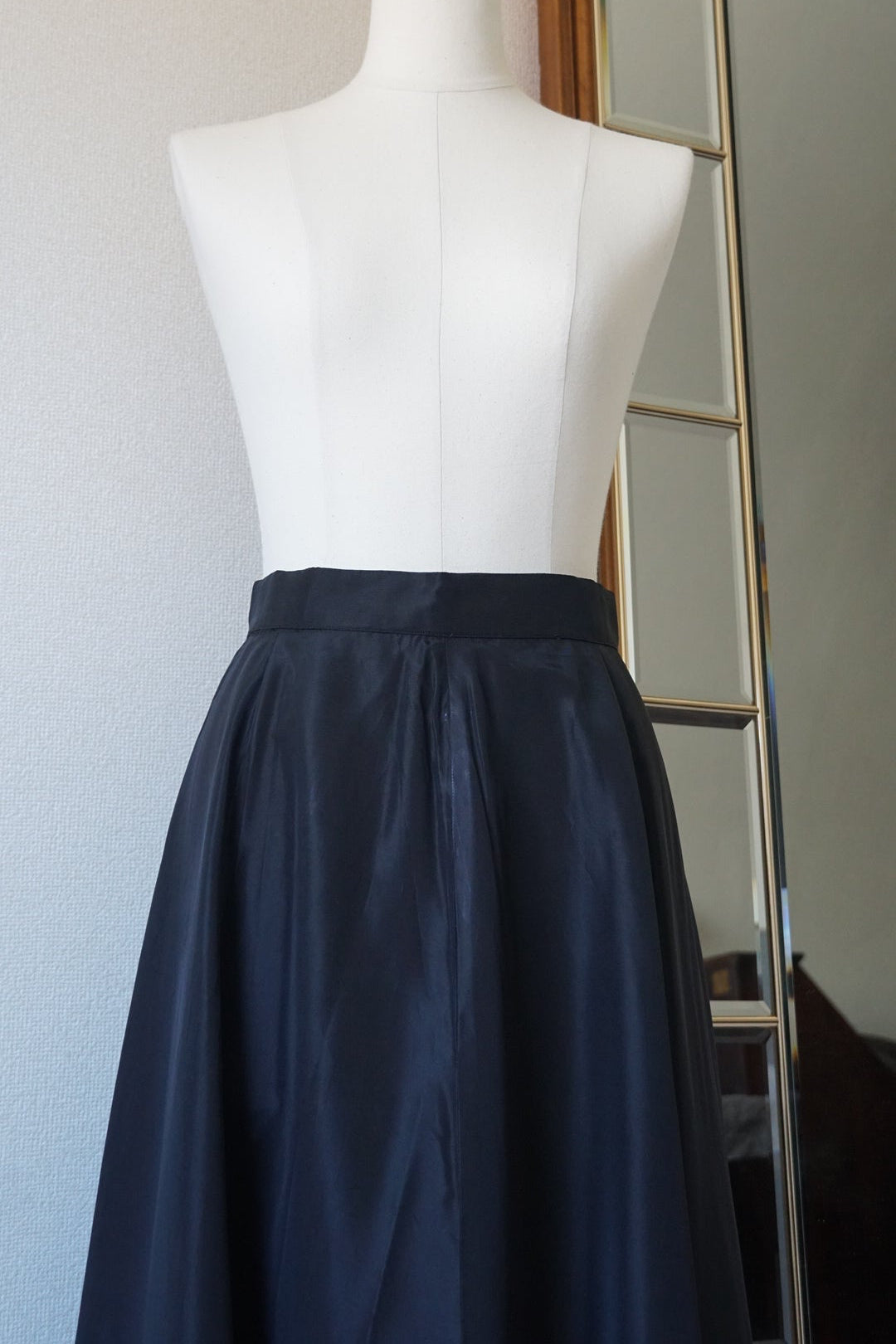 1950's Silk Velvet Leaf Skirt