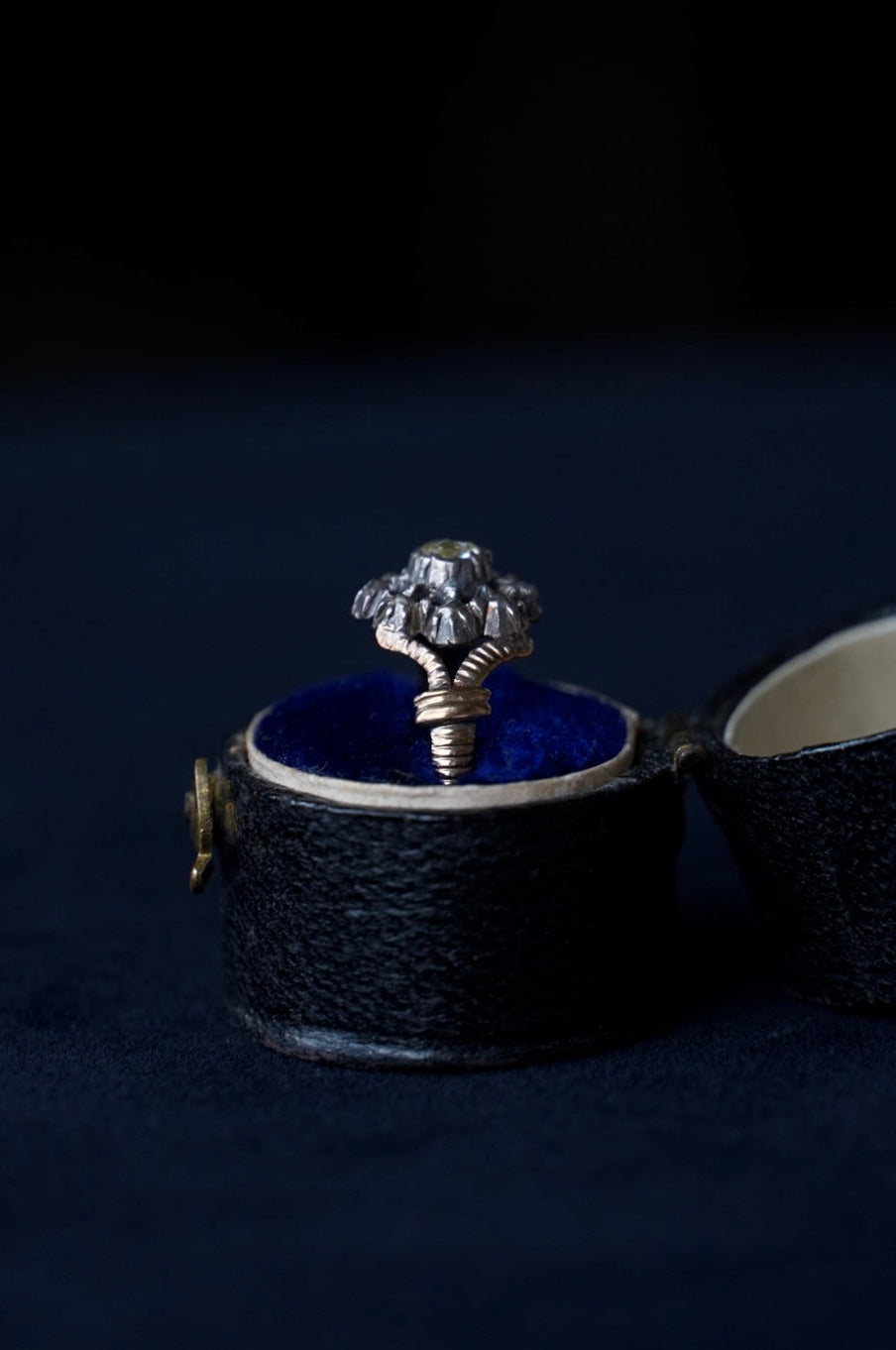 1850's Double Rose Cut Diamond Ring