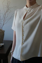 Vintage Chinoiserie Blouse