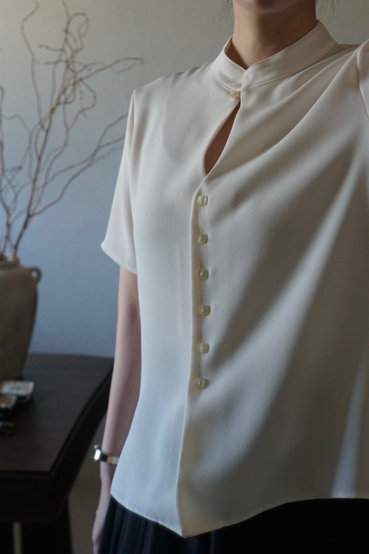 Vintage Chinoiserie Blouse
