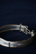 Antique Silver×Gold Wire Bangle