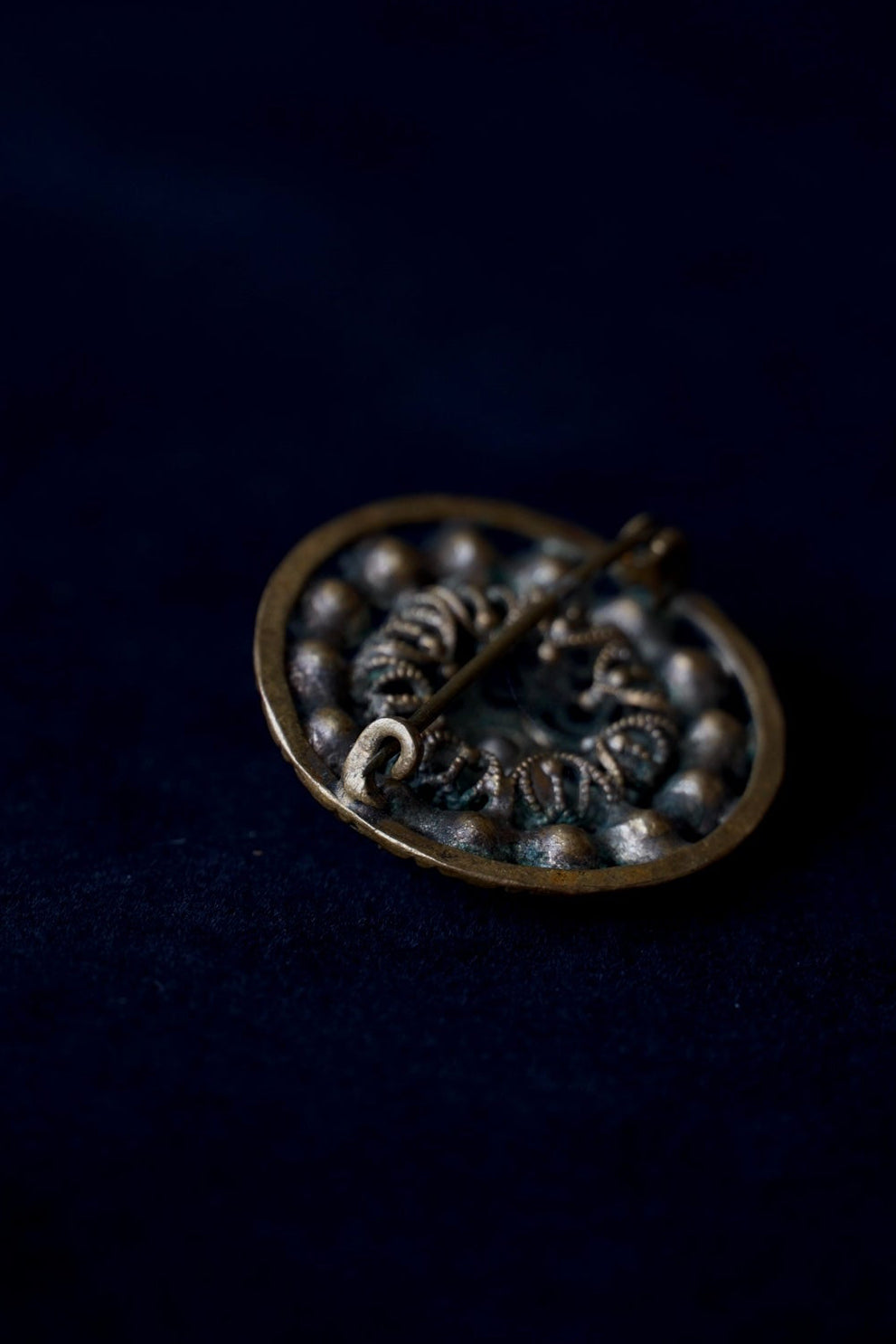 1930's Iris Glass Brooch