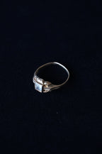 Edwardian 10K Pinky Ring with Glass Stone