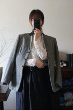 Vintage Grey Herringbone Jacket