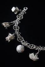 Vintage 800silver Bracelet with Filigree Charm