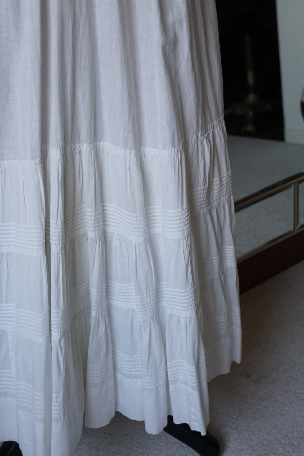 Edwardian Pin Tuck Long Skirt