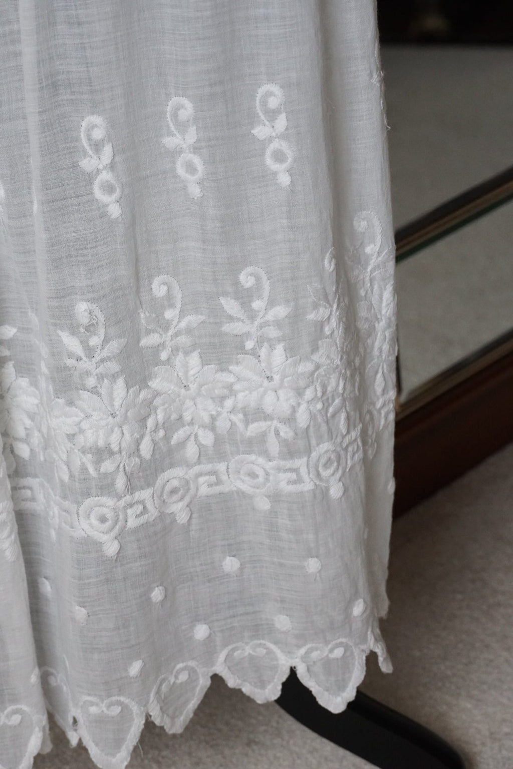 Edwardian Scalloped Embroidery Skirt