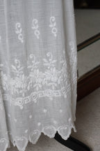 Edwardian Scalloped Embroidery Skirt