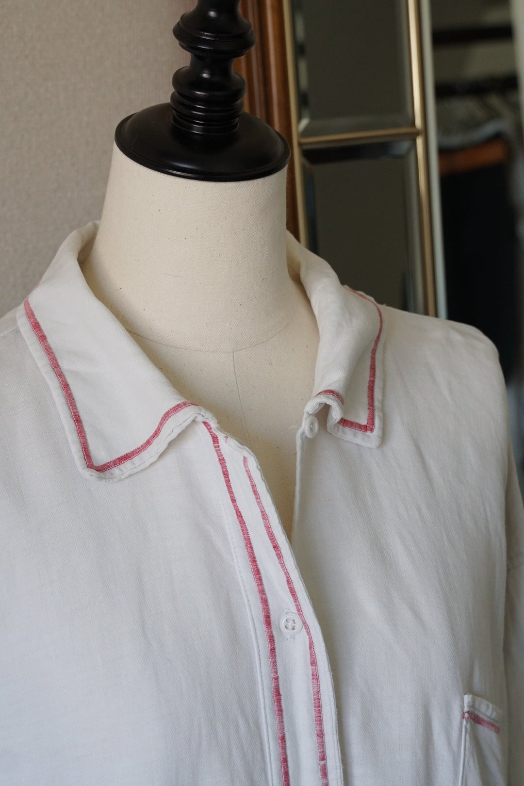 1930's Linen Cotton Long Dress
