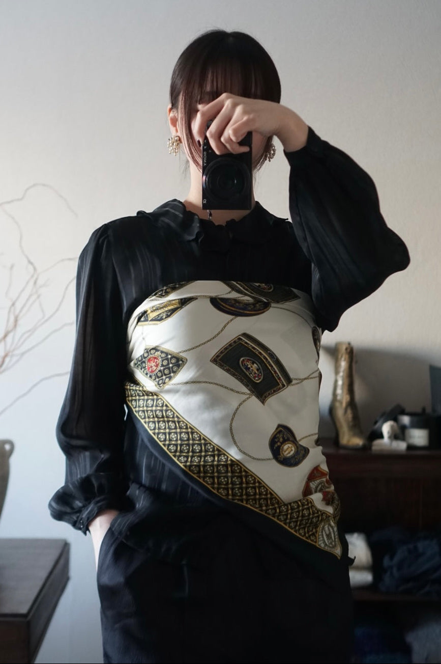 Vintage Geometric Scarf