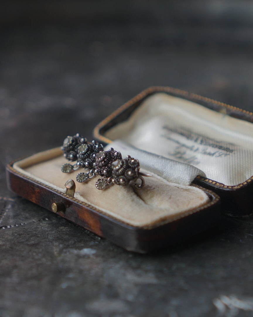 Last 19th Century Silver×Paste Glass Brooch