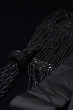 Victorian Jet Beaded Belt/Necklace with Tassels