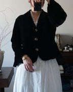Vintage Black Silk Velvet Jacket