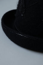 1960’s Beads Black Felt Hat