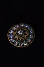 1930's Iris Glass Brooch