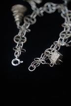 Vintage 800silver Bracelet with Filigree Charm